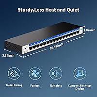 Goalake 16-Port Gigabit Ethernet Switch — image 7