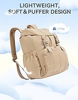 BOSTANTEN Puffer Backpack for Women, 15.6 Inch Laptop Backpack — image 7
