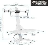 Mount-It! MI-7952 Electric Standing Desk Converter — image 3