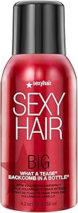 SexyHair Big What A Tease Backcomb in a Bottle Volumizing Hairspray 4.2oz Review