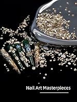 AMLAVIFISH Gold Rhinestones Kit, 6080 Pcs — image 4