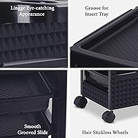 Paddie Esthetician Cart with Wheels, White & Gold — image 6