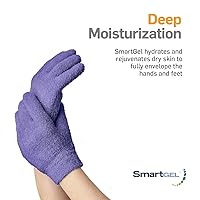 NatraCure Moisturizing Gel Booties and Gloves Set - Lavender — image 2