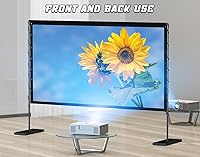 Queension 120-inch Outdoor Projector Screen with Stand — image 5