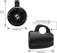 BOSS Audio Systems BM40AMPBT ATV UTV Waketower Speaker System — image 5