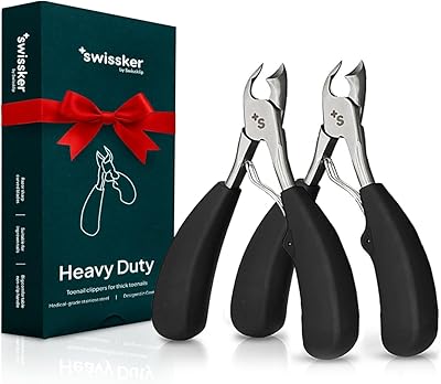 Swissklip Heavy Duty Toenail Clippers (Pack of 2)