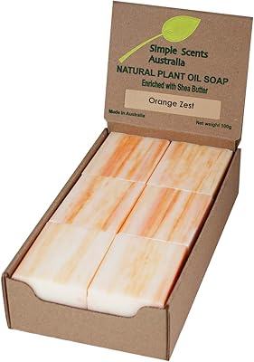Simple Scents Orange Zest Scented Soap Bars, 3.5oz (12 Bars)