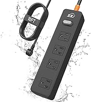 ZZJ Outdoor Power Strip Weatherproof Surge Protector with 10FT Extension Cord — image 1