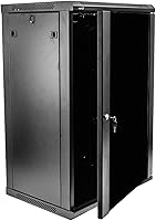 NavePoint 18U Deluxe IT Wallmount Cabinet Enclosure — image 1