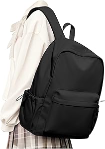 UPPACK Black School Backpack