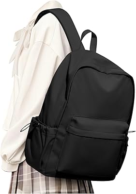 UPPACK Black School Backpack