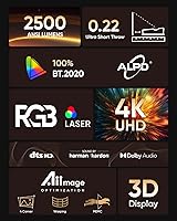 NOMVDIC P2000 Ultra Short Throw 4K Laser Projector — image 9