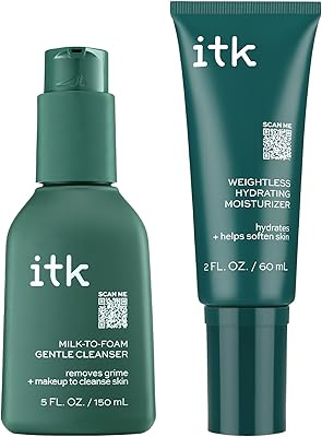 ITK Skincare Milk-To-Foam Cleanser + Hydrating Moisturizer Set