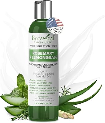 Botanical Green Care Rosemary & Lemongrass Conditioner for Thinning Hair, 9.59oz