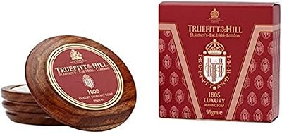 Truefitt & Hill Luxury Shaving Soap in Acacia Wood Bowl - 1805, 3.3 oz