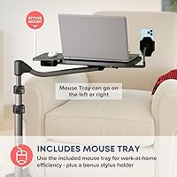 LEVO G2 V16 Mobile Laptop Stand Desk Rolling Cart — image 3