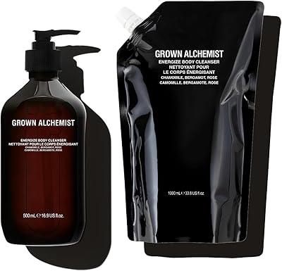 Grown Alchemist Energize Body Cleanser Set 500mL + Refill 1L