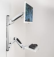VIVO STAND-SIT1KW Sit-Stand Wall Mount Workstation — image 2