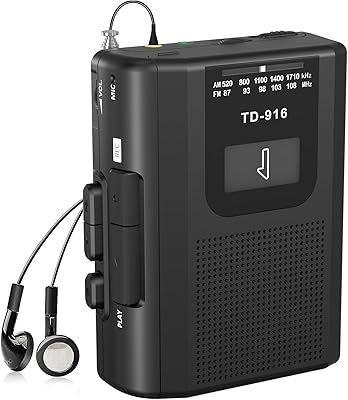 FIOLEES Portable Cassette Recorder Player