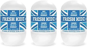 Fresh Kidz Roll On Deodorant for Kids and Teens - Boys Blue (1.86 fl.oz. 3-Pack) Review
