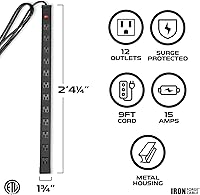 Iron Forge Cable 12-Outlet Surge Protector Power Strip — image 2