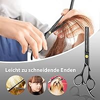 SWINILAYA Hair Scissors Set - 11 Pcs Black Stainless Steel — image 5