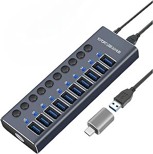 MaxLax 10-Port Aluminum USB 3.0 Hub Review