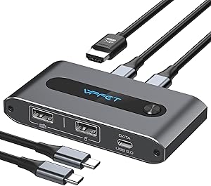 AILVLVNG USB C KVM Switch 2 Ports 4K@60Hz Review
