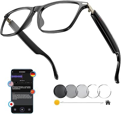 MNVOEQ T6 AI Bluetooth Translation Smart Glasses