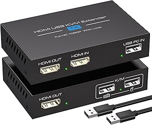 VPFET HDMI KVM USB Extender 394ft/120M