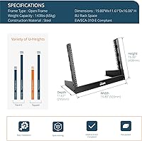 Tecmojo 2 Post 8U Desktop Server Rack — image 2