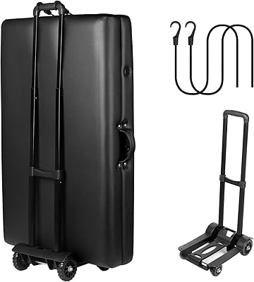 Masajeo Portable Massage Table Cart with Wheels