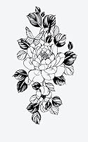 Inkbox Extra-Large Semi-Permanent Tattoo Moody Bloom 5.5x9 in — image 1