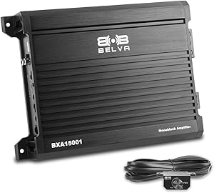 Belva BXA15001 1500W Peak BX-Series 2-Ohm Stable Class-A/B Monoblock Car Audio Amplifier