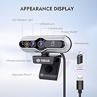 TOALLIN 2K QHD Webcam with Windows Hello — image 7