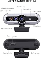 MOERTEK 2K HD Webcam with Windows Hello Facial Recognition — image 2
