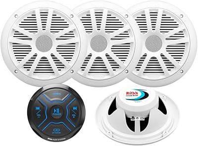 BOSS Audio Systems MG250W.64 Marine Radio and Speaker Kit