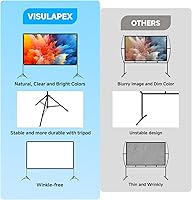 VISULAPEX 120-inch Projector Screen with Stand — image 8