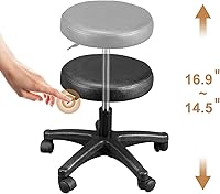 OmySalon Massage Salon Tattoo Chair with Hydraulic Stool, Black — image 6