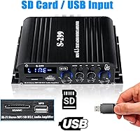 Romicta 4.1 Channel Bluetooth 5.0 Mini Audio Amplifier Receiver with Active Subwoofer Output — image 4