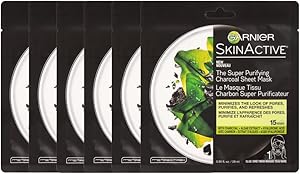 Garnier SkinActive Super Purifying Charcoal Sheet Mask, 6 Count Review