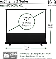 Elite Screens ezCinema 2 70-inch Manual Floor Pull Up Projector Screen — image 5