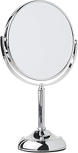 Jerdon Two-Sided Tabletop Makeup Vanity Mirror - 10X-1X Magnification Review