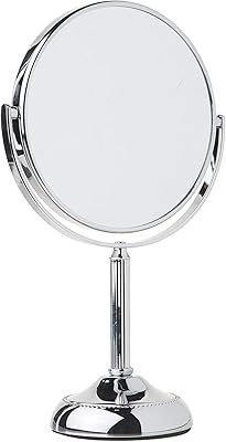 Jerdon Two-Sided Tabletop Makeup Vanity Mirror - 10X-1X Magnification