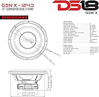 DS18 GEN-X124D 12-inch Subwoofer — image 6