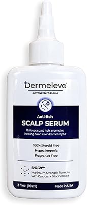 Dermeleve Scalp Serum for Neuropathic Itch, Seborrheic Dermatitis & Scalp Psoriasis 3oz