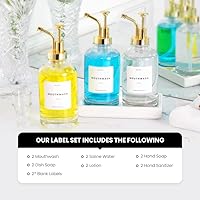 Molimoli Glass Soap Dispenser Set, 500ml/16.9oz, Gold — image 3