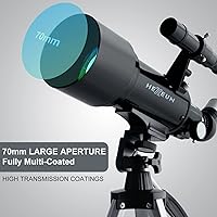 HEXEUM AZ50070 70mm Refractor Telescope — image 2
