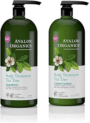 Avalon Organics Tea Tree Shampoo & Conditioner, 32 Oz Each