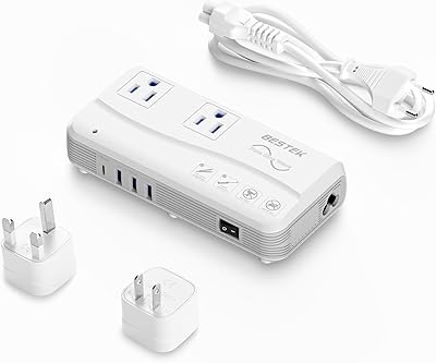 BESTEK Pure Sine Wave Voltage Converter MRZ201HU-WHGY-US